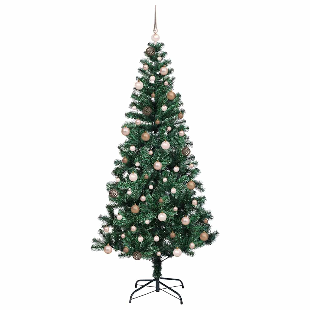 Albero di Natale artificiale con luci integrate Verde 210 cm
