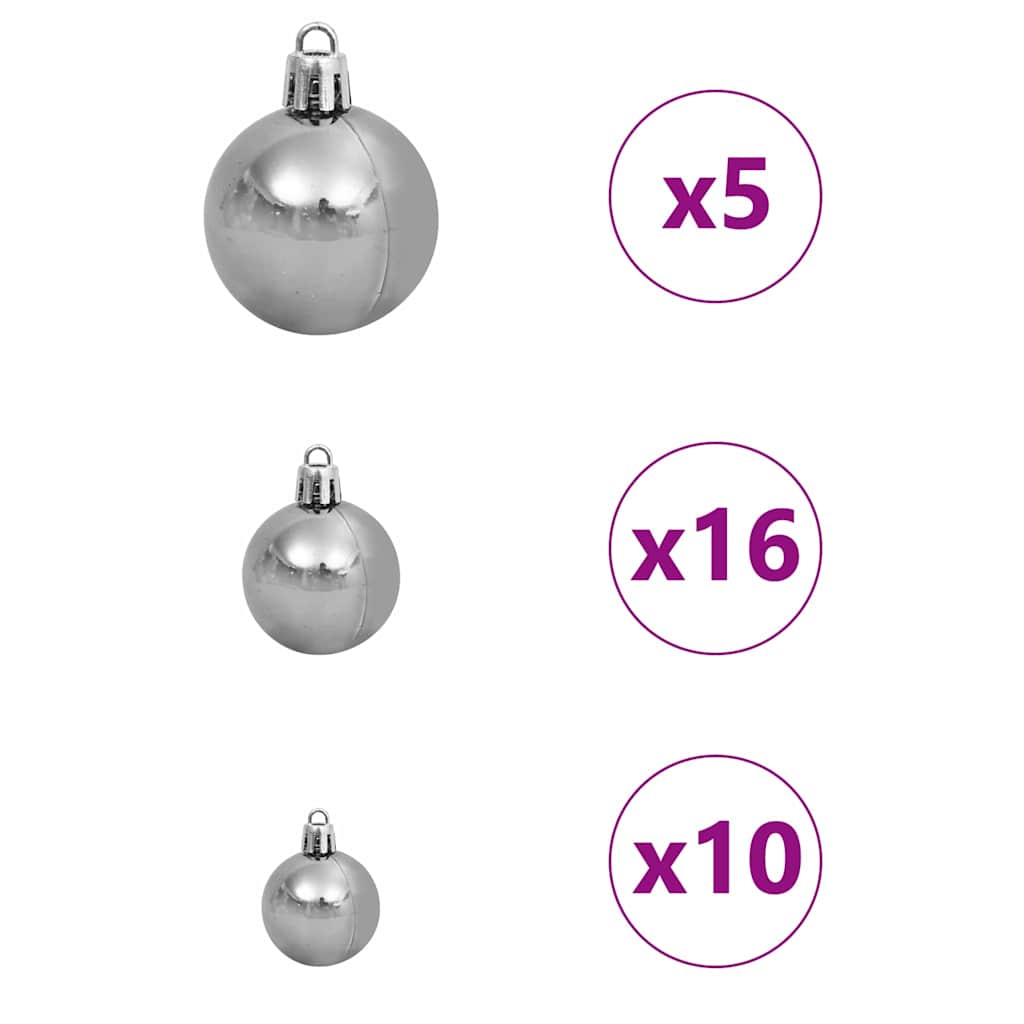 Albero di Natale artificiale con luci integrate Verde 240 cm