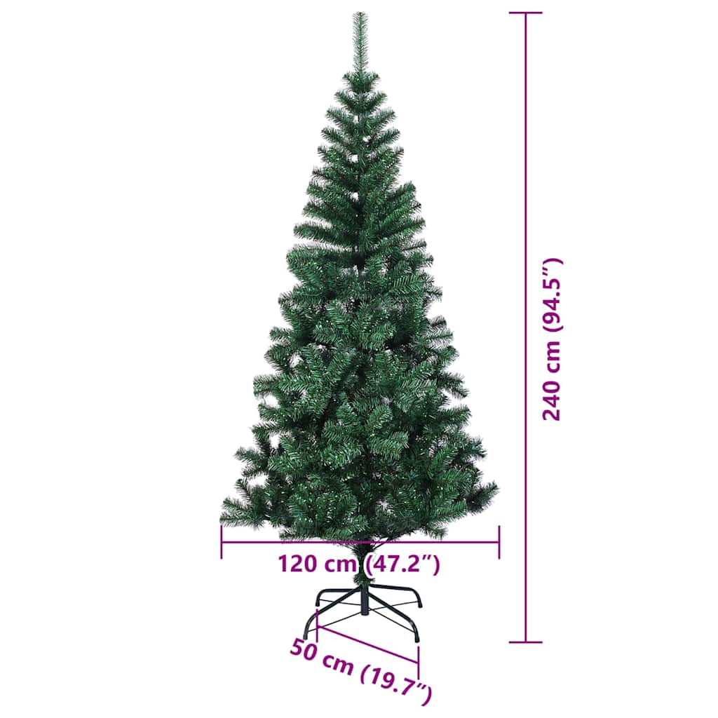 Albero di Natale artificiale con luci integrate Verde 240 cm