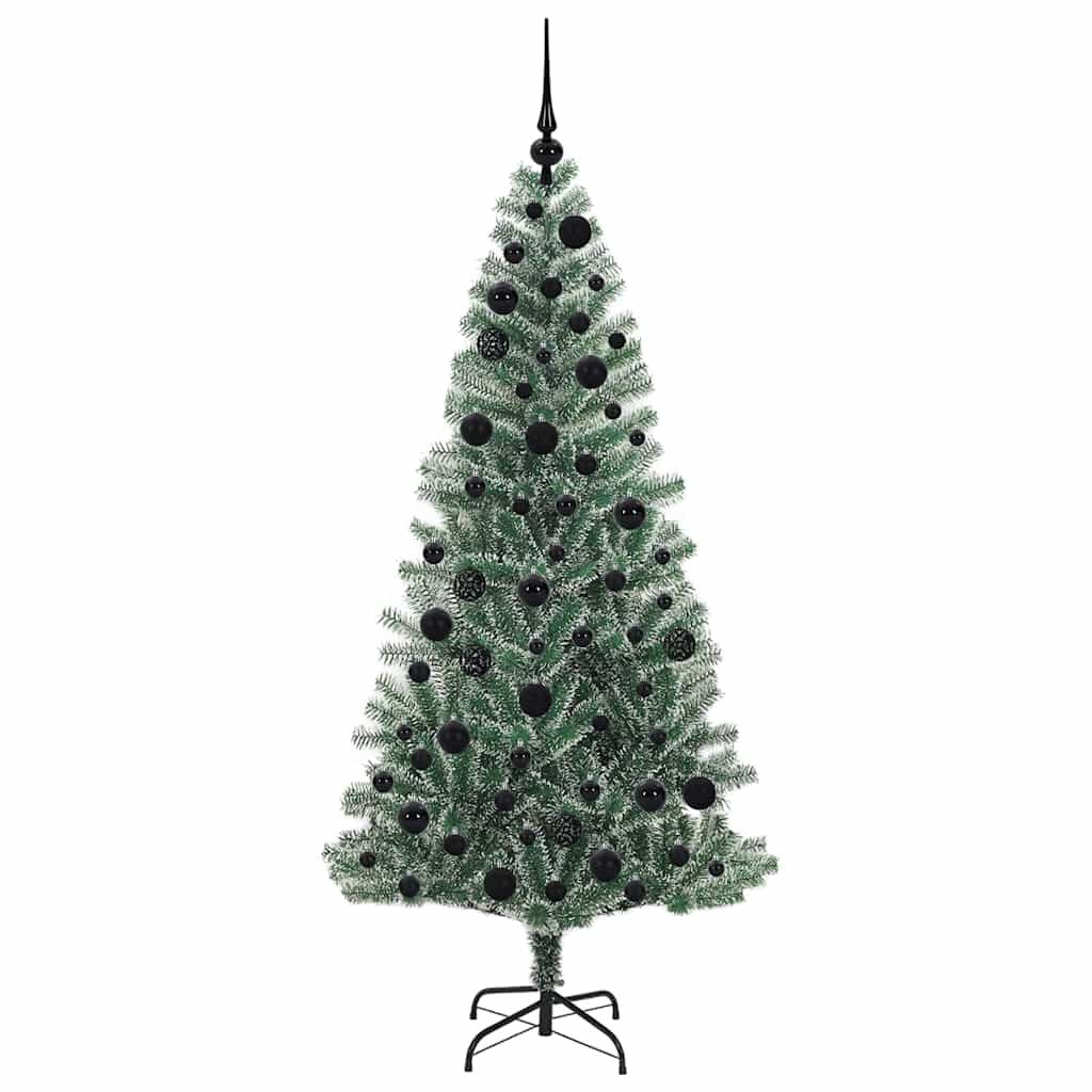 Albero di Natale Artificiale Imbiancato con Luci LED 180 cm