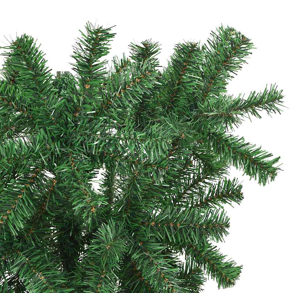 Albero di Natale artificiale preilluminato capovolto con set di palline