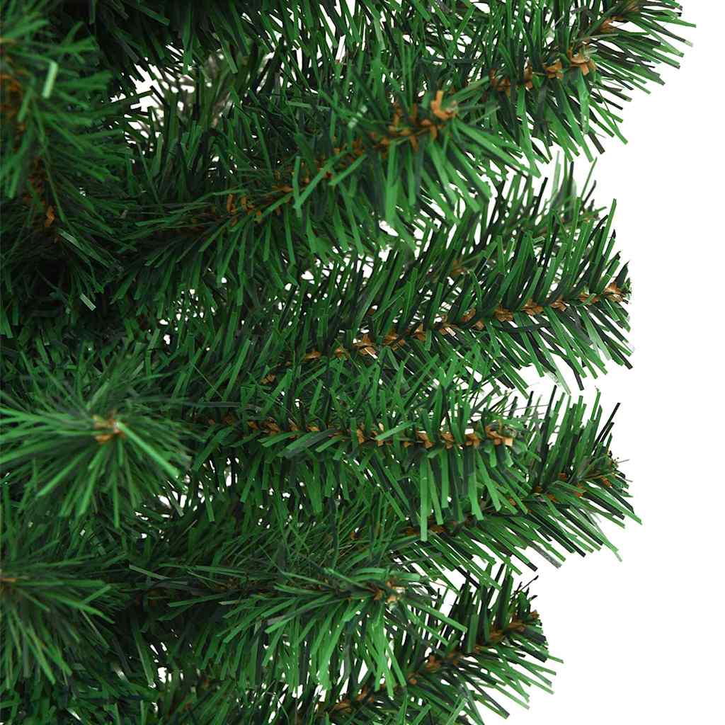 Albero di Natale artificiale preilluminato capovolto con set di palline