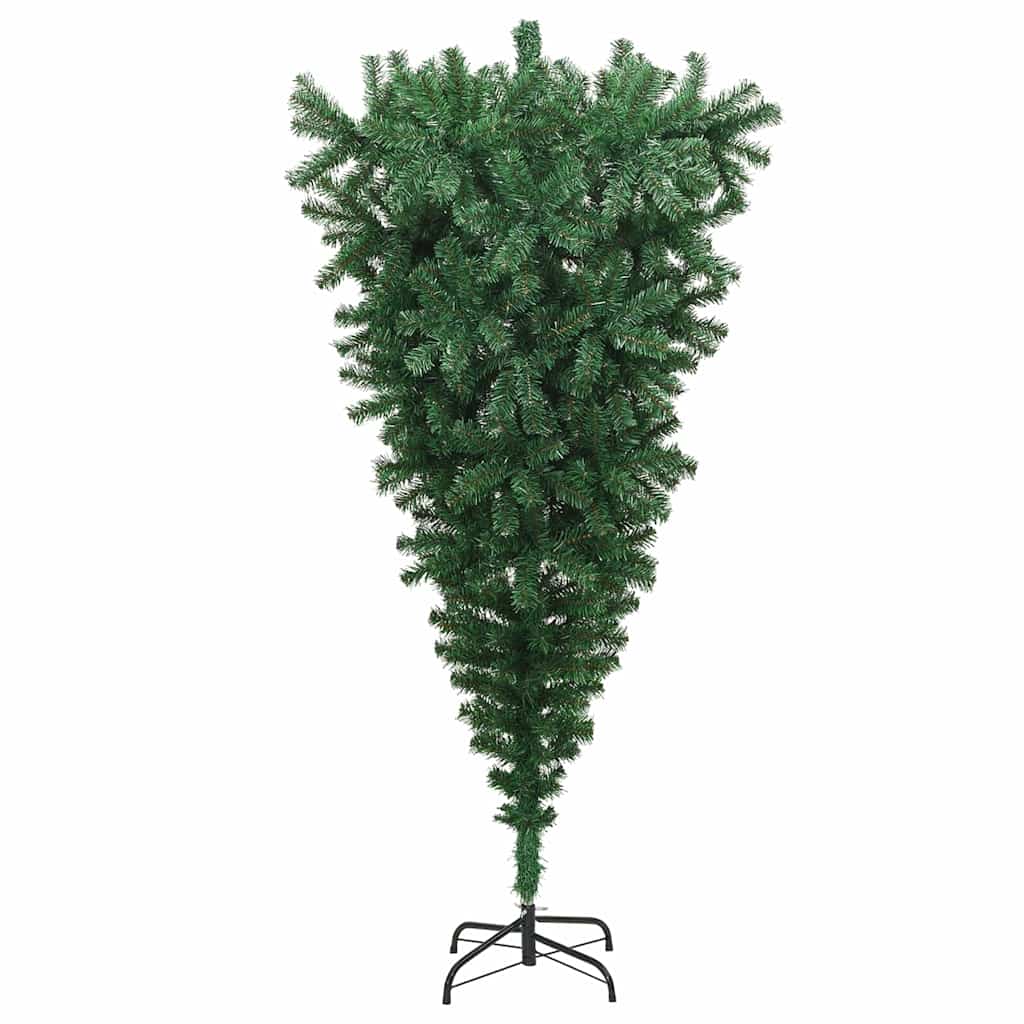 Albero di Natale artificiale pre-illuminato rovesciato Verde