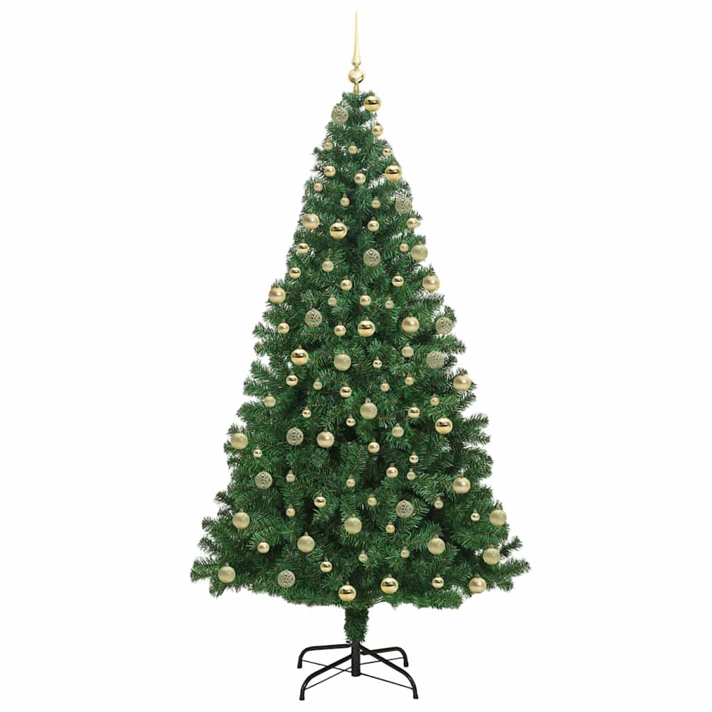 Albero di Natale artificiale con 300 LED Verde 180 cm