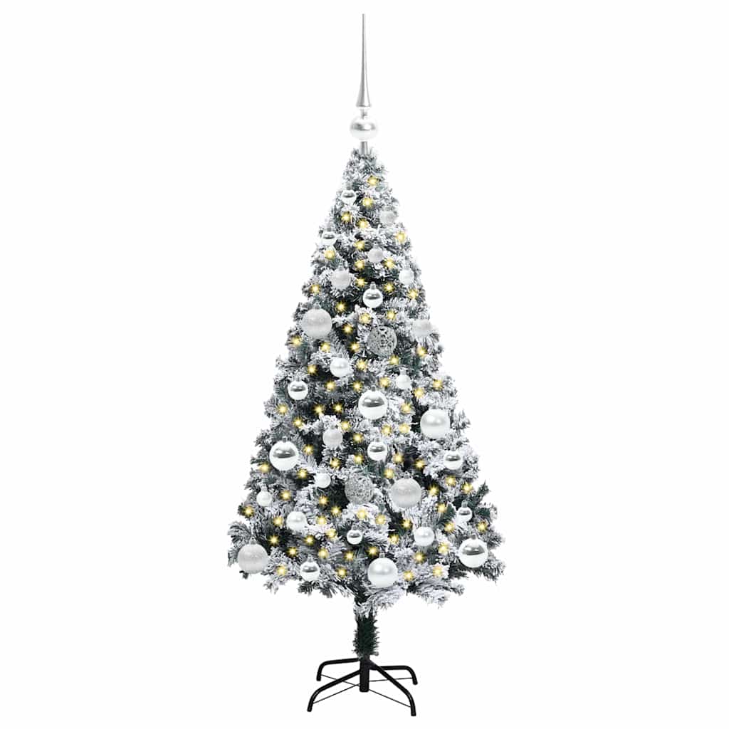 Albero di Natale artificiale con 150 LED Bianco 120 cm