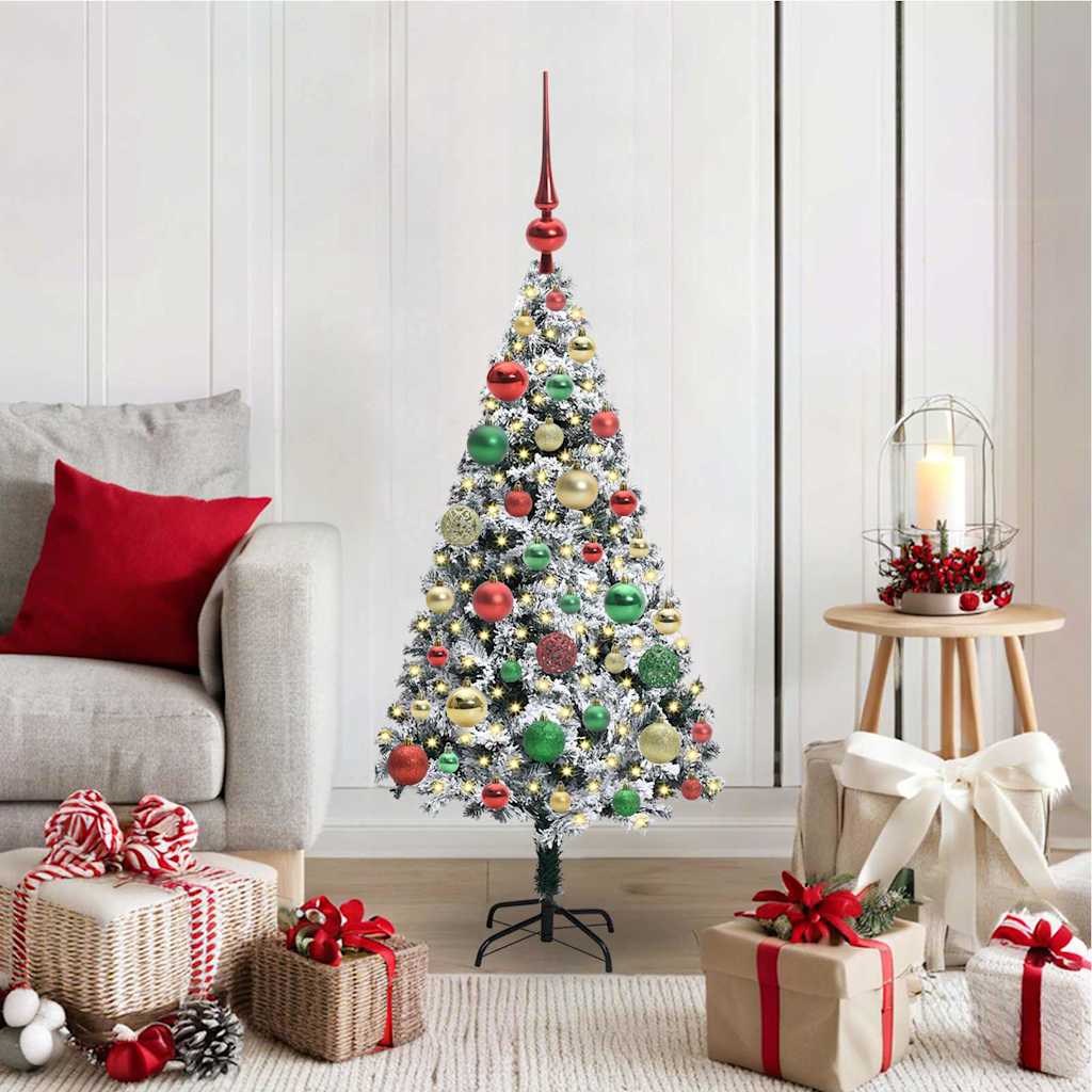 Albero di Natale artificiale con 150 LED Bianco 120 cm