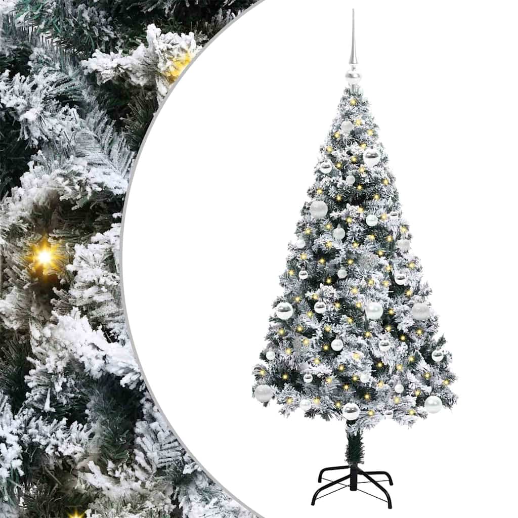 Albero di Natale artificiale con 150 LED Bianco 150 cm
