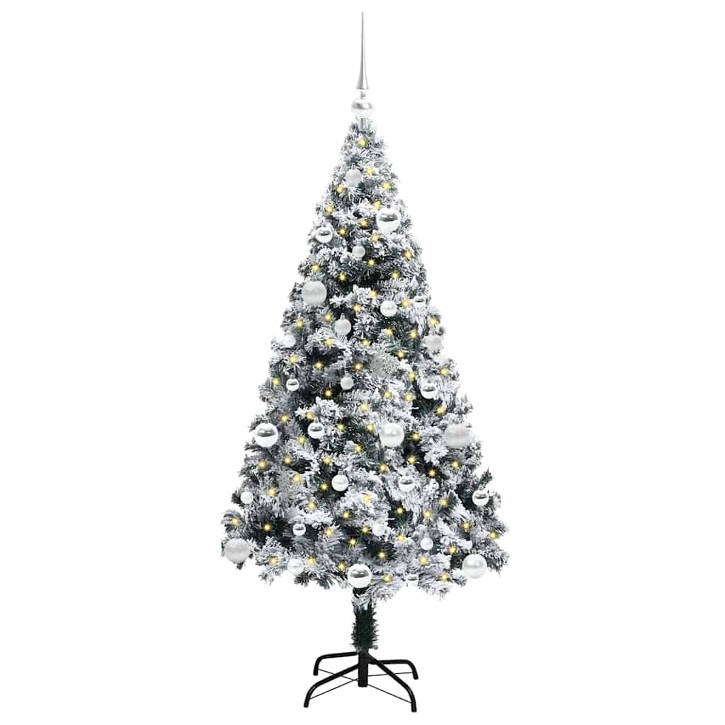 Albero di Natale artificiale con 150 LED Bianco 150 cm