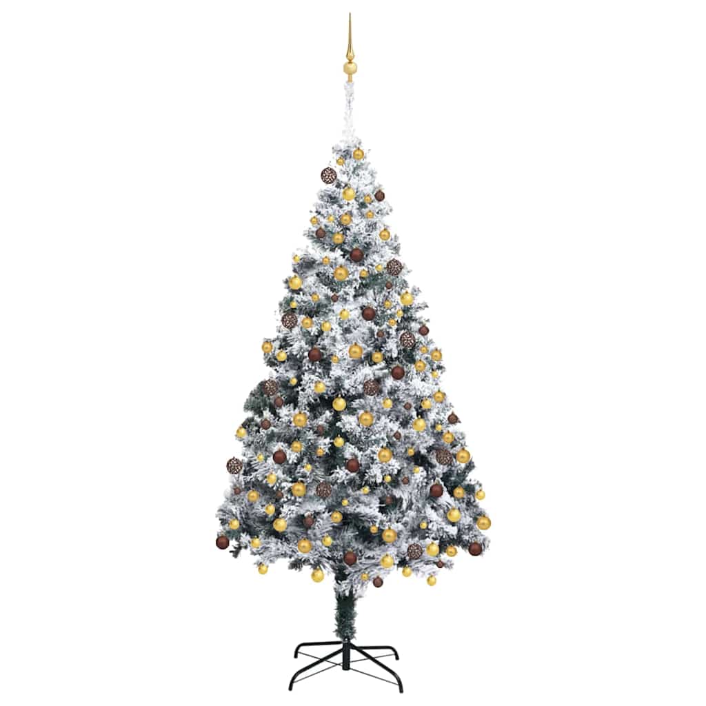 Albero di Natale artificiale con 300 LED Bianco 180 cm