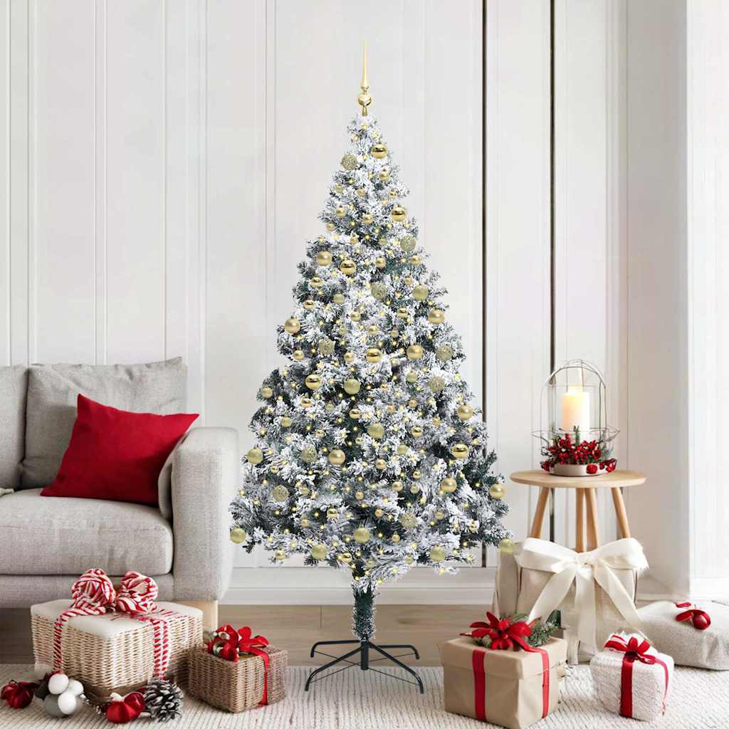 Albero di Natale artificiale con 300 LED Bianco 180 cm