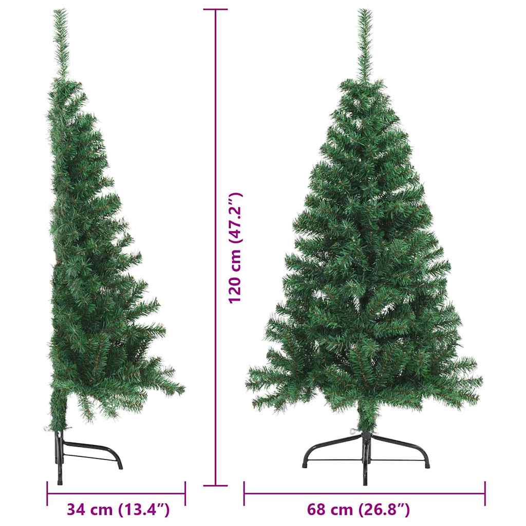 Albero di Natale artificiale con luci integrate Verde 120 cm