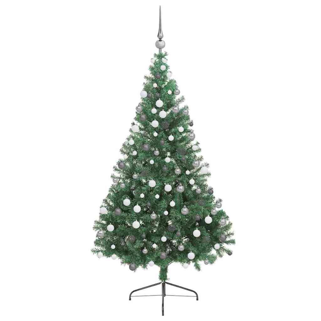 Albero di Natale artificiale con luci integrate Verde 210 cm