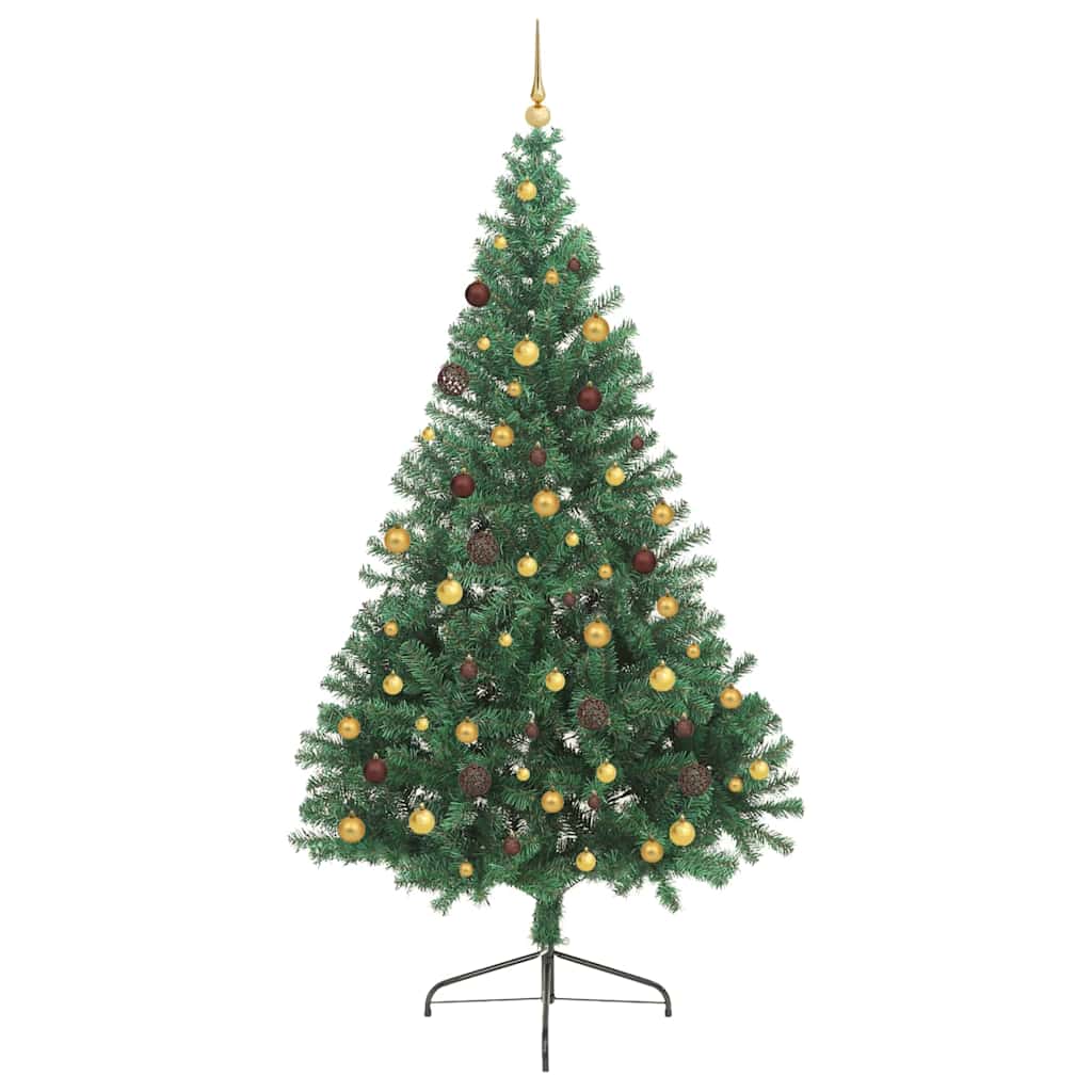 Albero di Natale artificiale con luci integrate Verde 240 cm