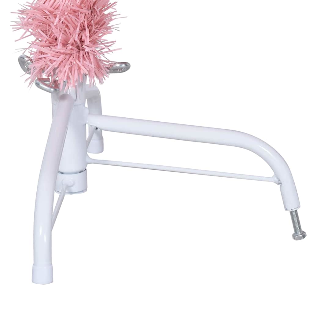 Albero di Natale artificiale con luci integrate Rosa 120 cm PVC