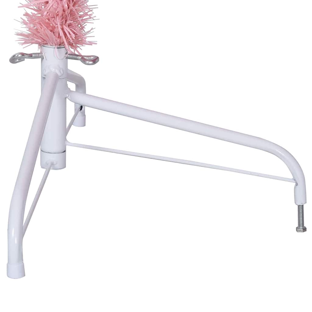 Albero di Natale artificiale con luci integrate Rosa 240 cm PVC