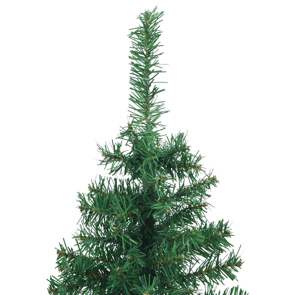 Albero di Natale Artificiale Angolare con 150 LED Verde 150 cm