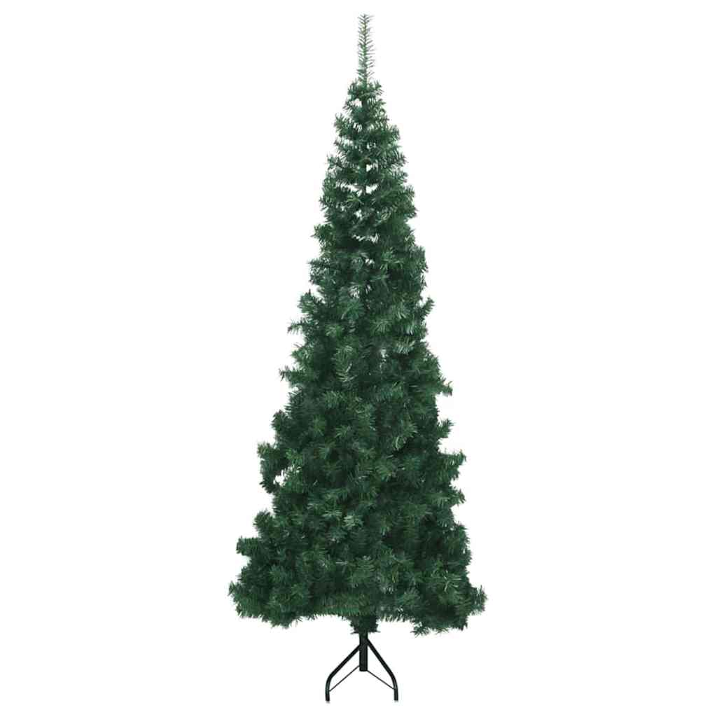Albero di Natale Artificiale Angolare con 300 LED Verde 180 cm