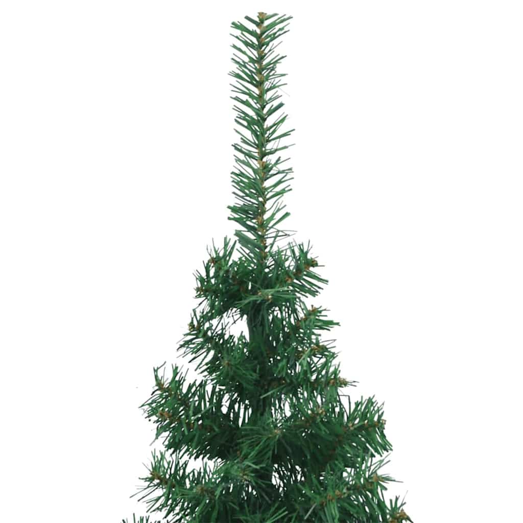 Albero di Natale Artificiale Angolare con 300 LED Verde 180 cm