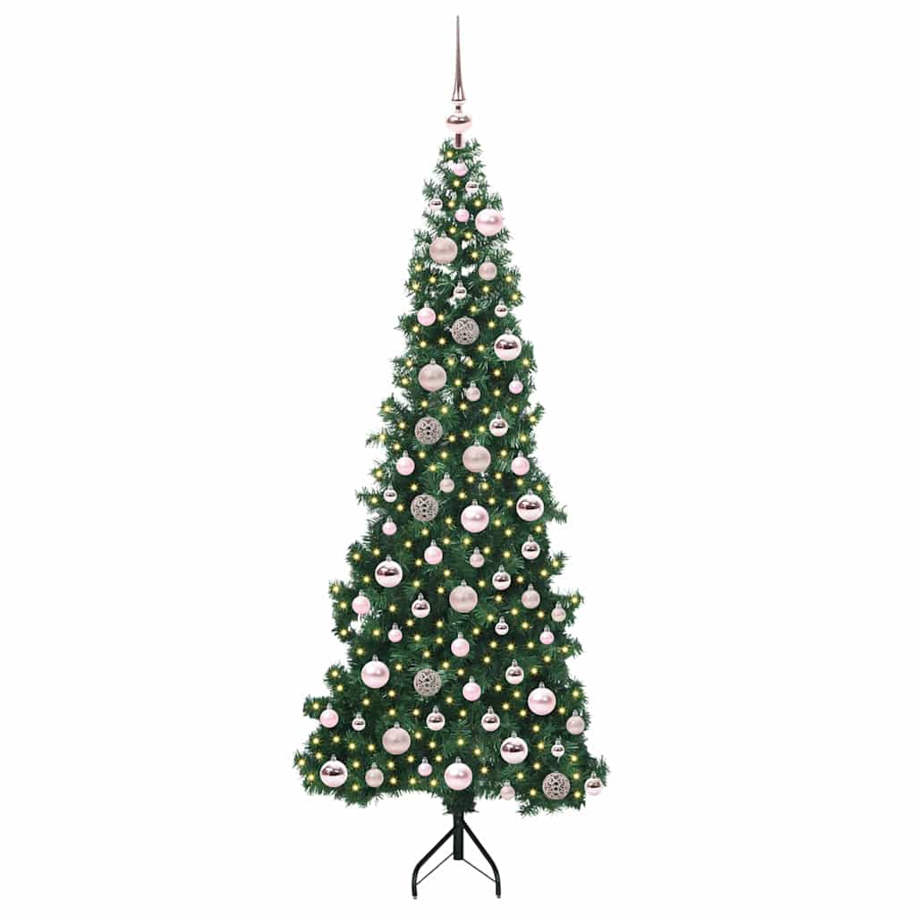 Albero di Natale Artificiale Angolare Verde 180 cm