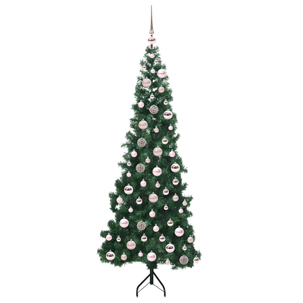 Albero di Natale Artificiale Angolare Verde 180 cm