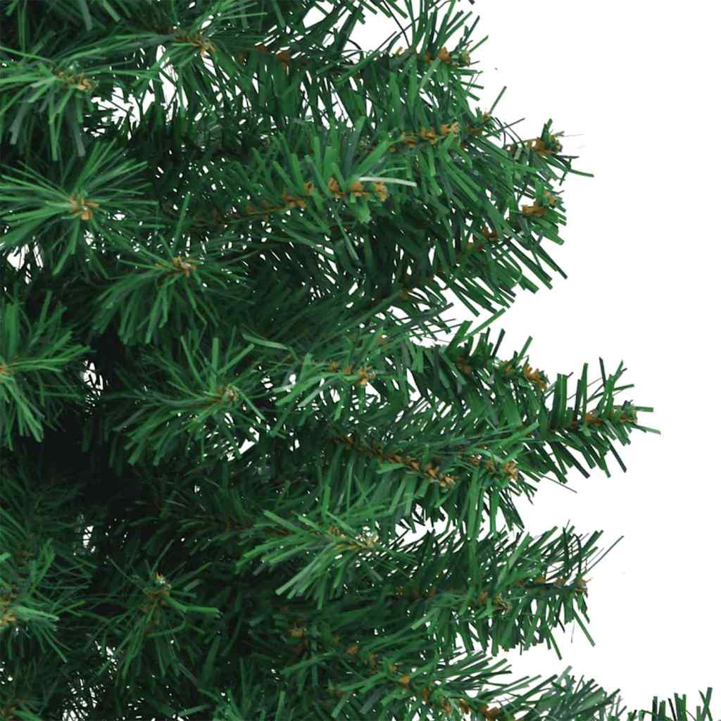 Albero di Natale Artificiale Angolare con 300 LED Verde 210 cm