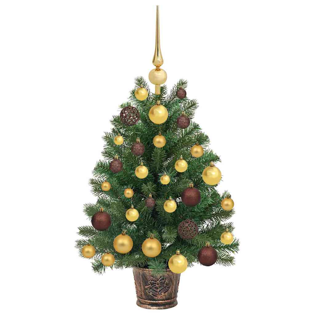 Albero di Natale artificiale con 150 LED Verde 75 cm PE e PVC