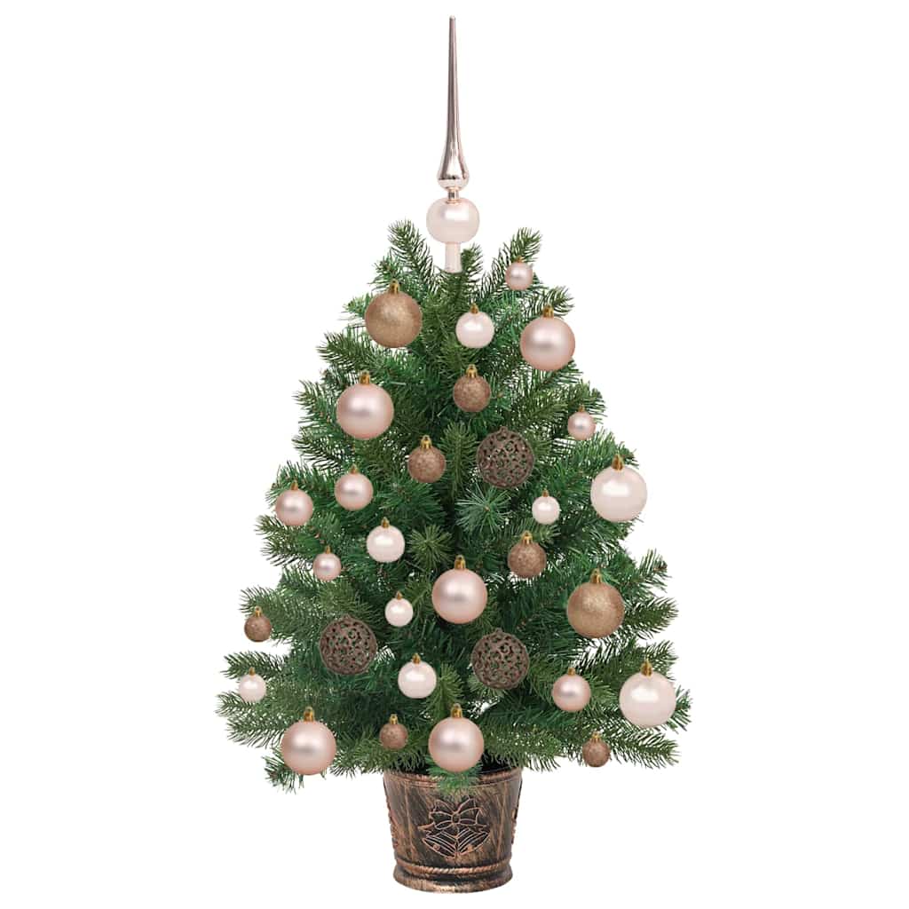 Albero di Natale artificiale con 150 LED Verde 75 cm PE e PVC
