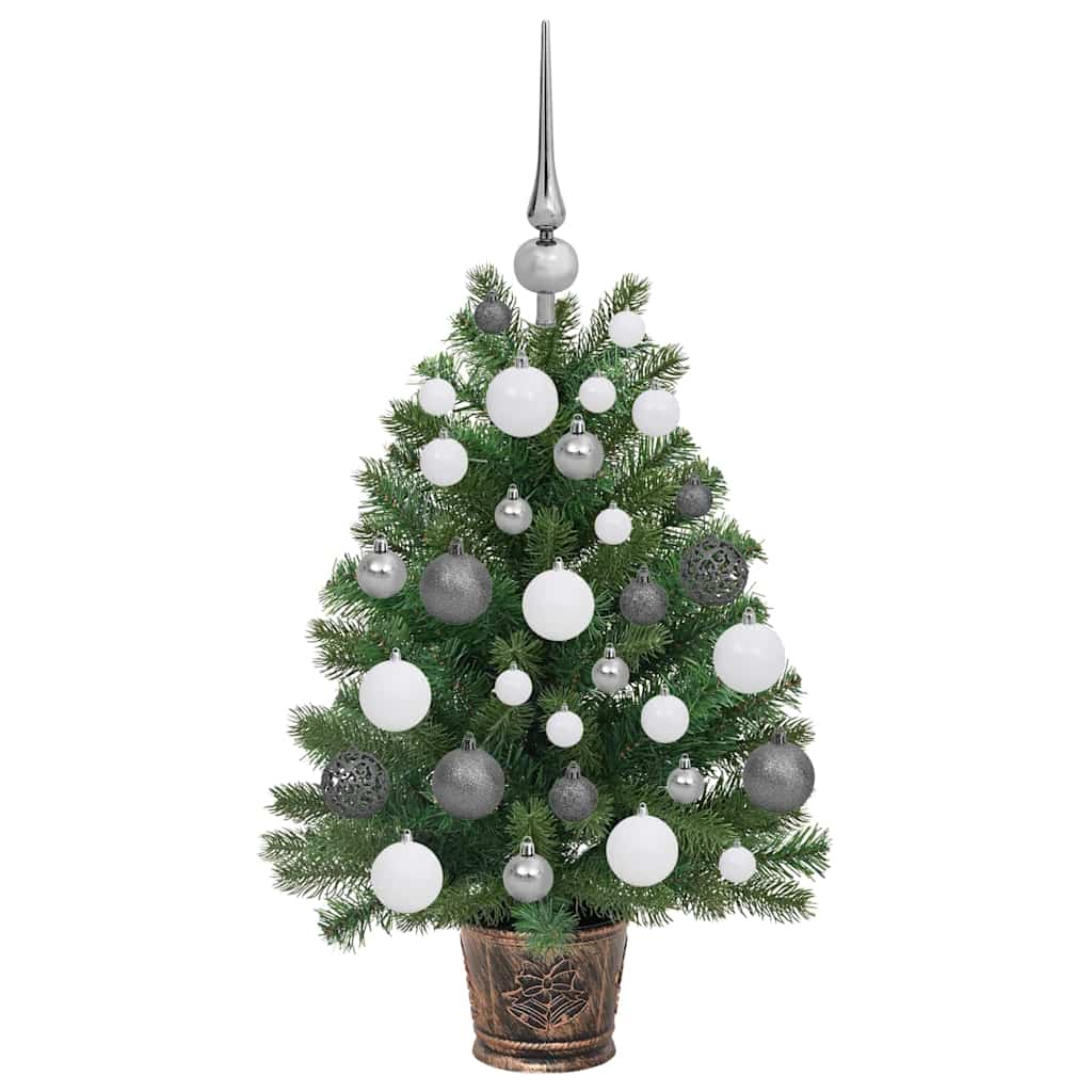 Albero di Natale artificiale con 150 LED Verde 75 cm PE e PVC