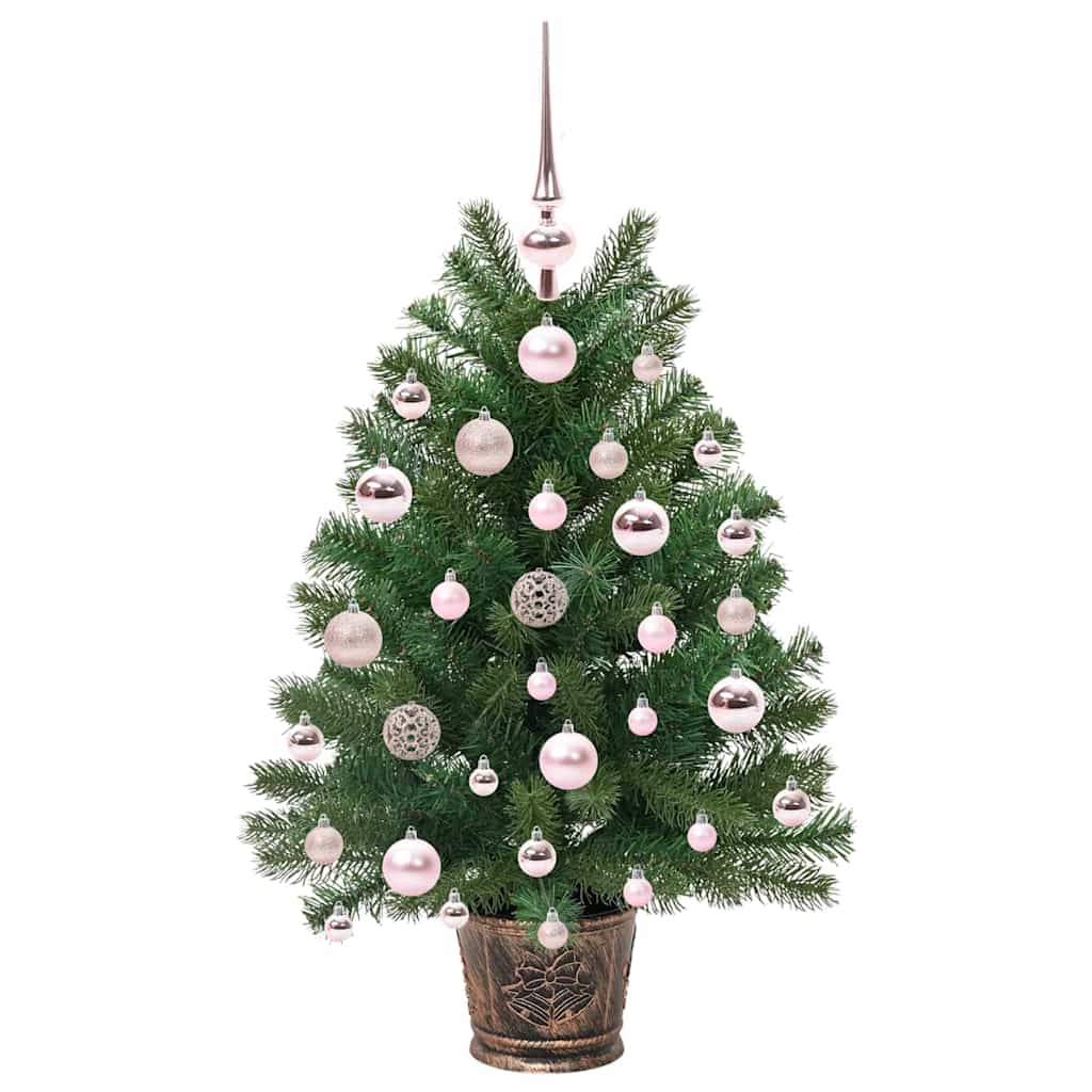 Albero di Natale artificiale con 150 LED Verde 75 cm PE e PVC