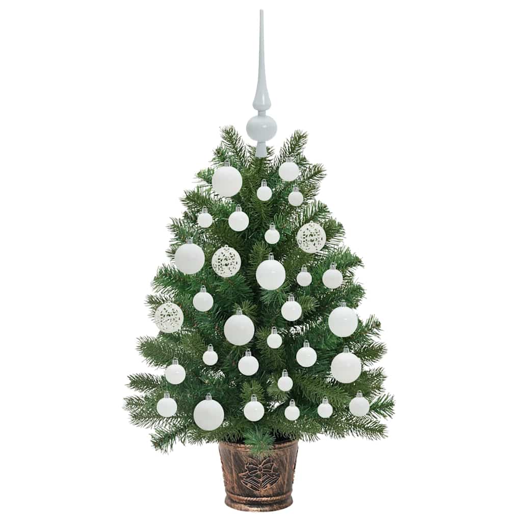 Albero di Natale artificiale con 150 LED Verde 75 cm PE e PVC