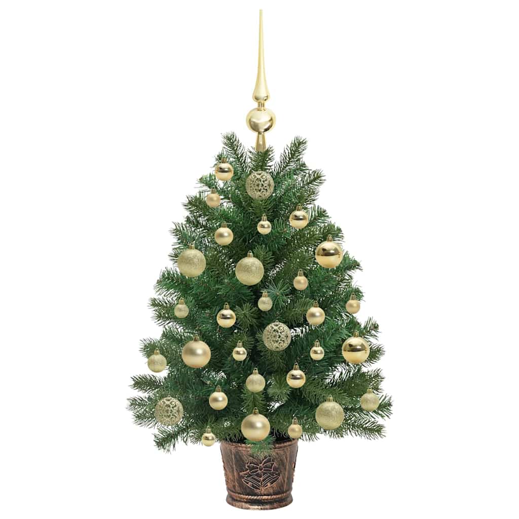 Albero di Natale artificiale con 150 LED Verde 75 cm PE e PVC