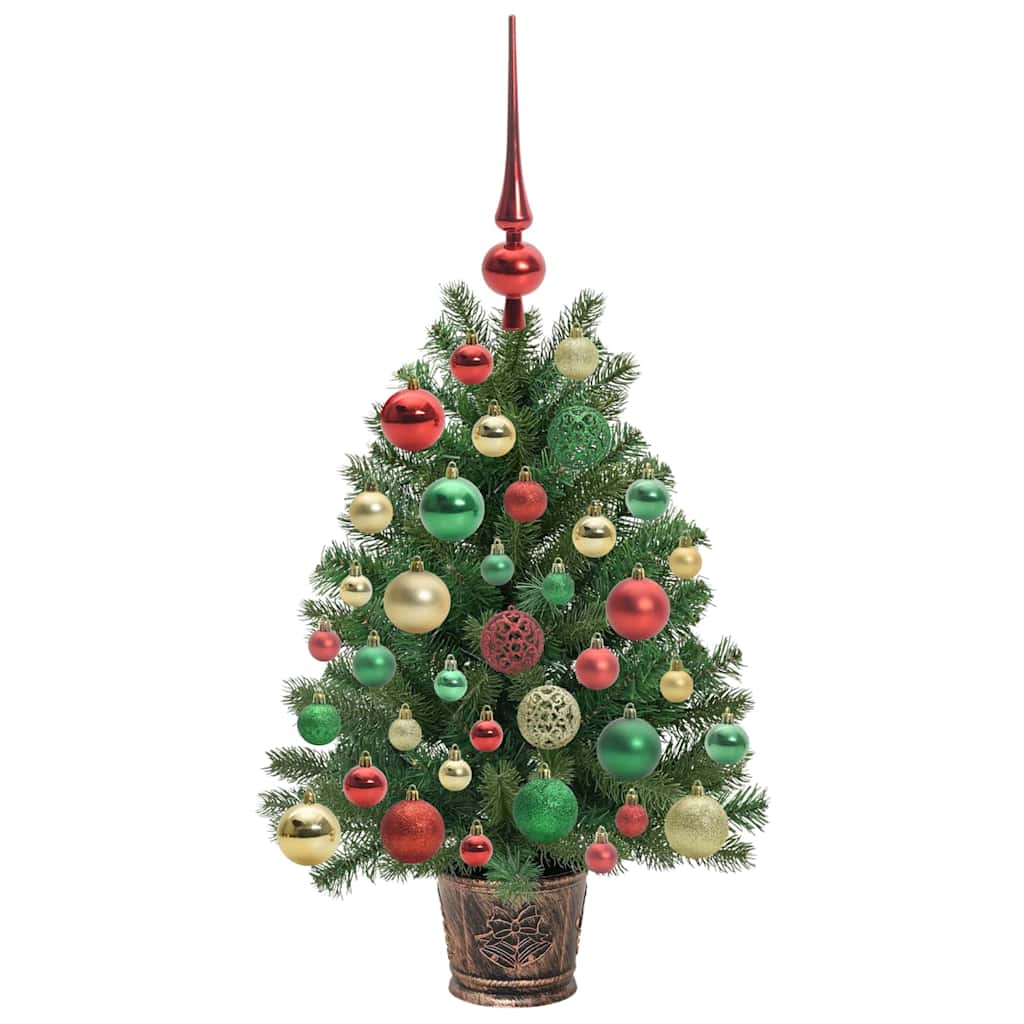 Albero di Natale artificiale con 150 LED Verde 75 cm PE e PVC