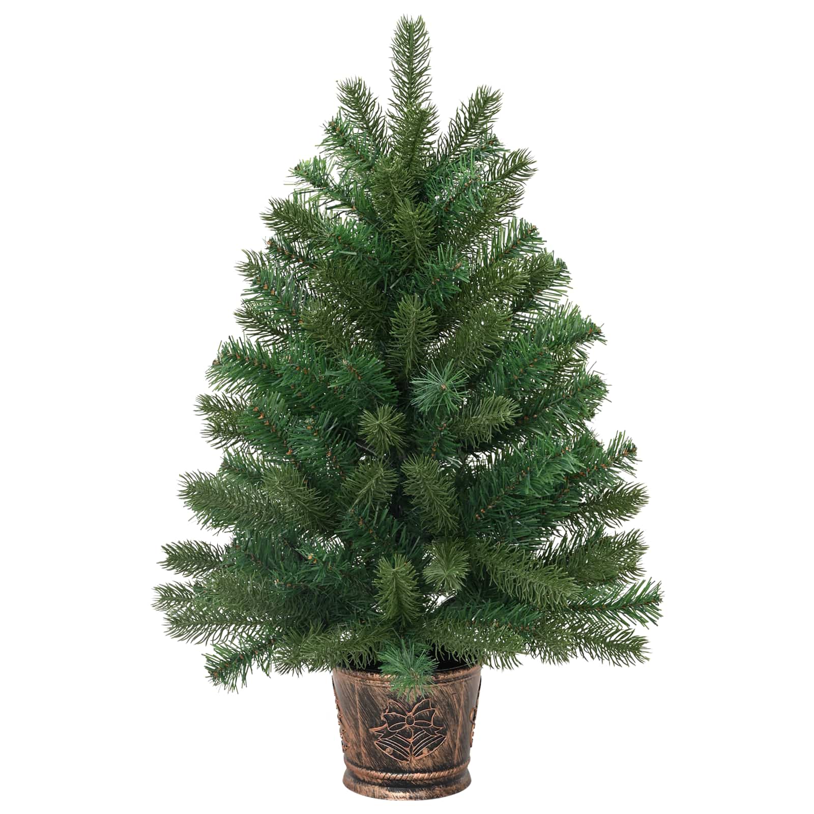 Albero di Natale artificiale con 150 LED Verde 95 cm PE e PVC