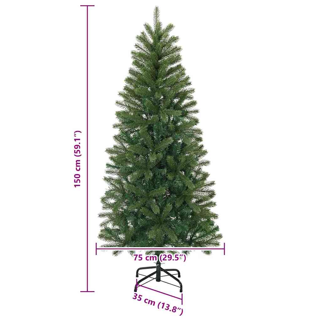 Albero di Natale artificiale Verde 150 cm PE e PVC