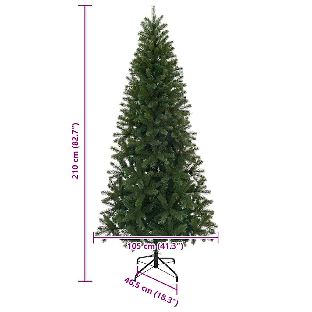 Albero di Natale artificiale Verde 210 cm PE e PVC