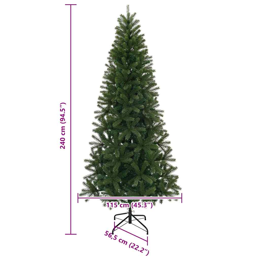 Albero di Natale artificiale Verde 240 cm PE e PVC