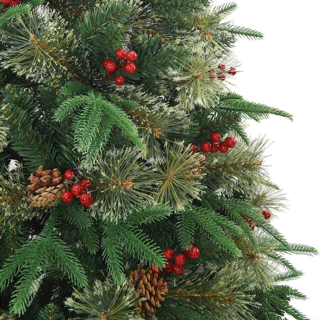 Albero di Natale Artificiale con Rami Pieghevoli Verde 180 cm