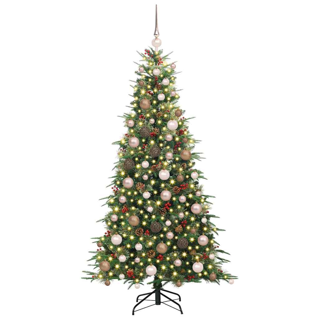Albero di Natale Artificiale con Rami Pieghevoli 180 cm
