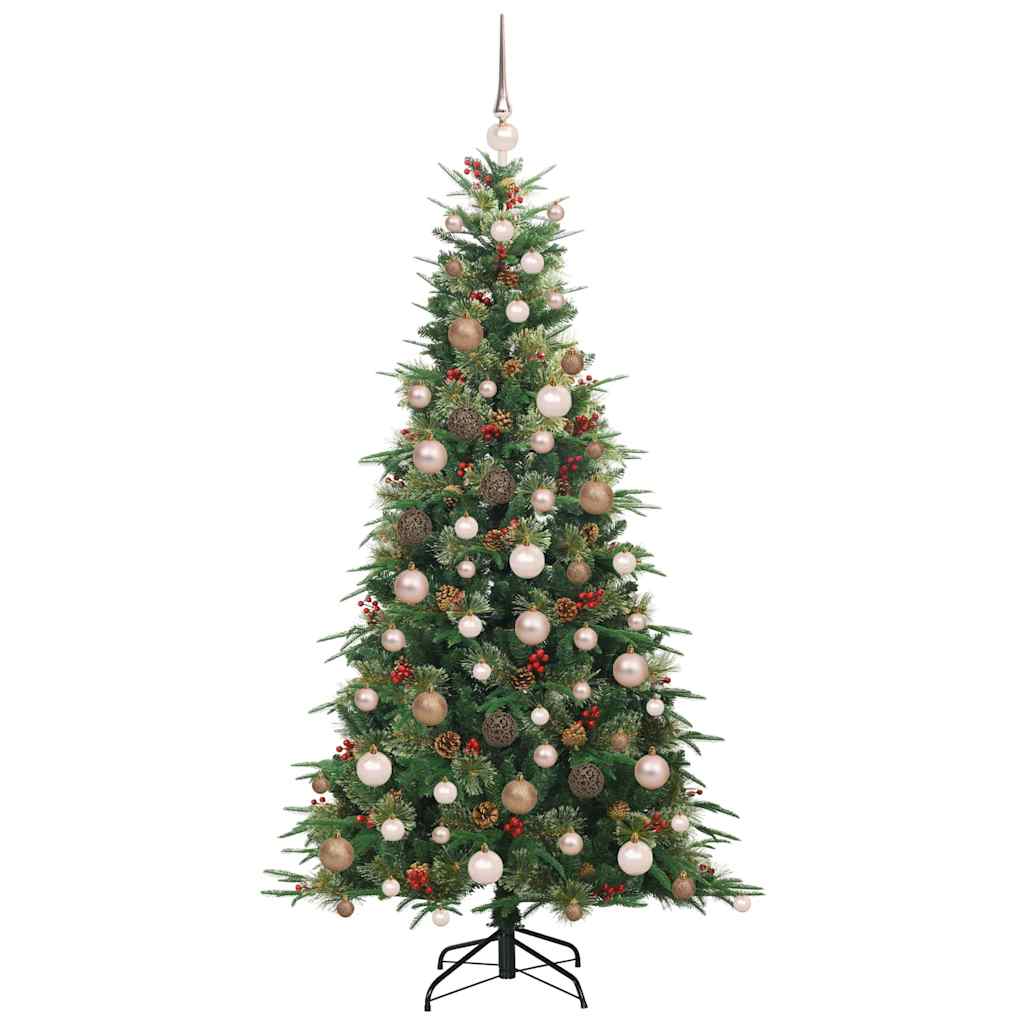 Albero di Natale Artificiale con Rami Pieghevoli 180 cm