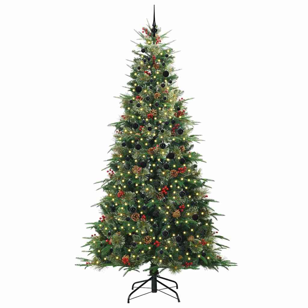 Albero di Natale Artificiale con Rami Pieghevoli Verde 240 cm