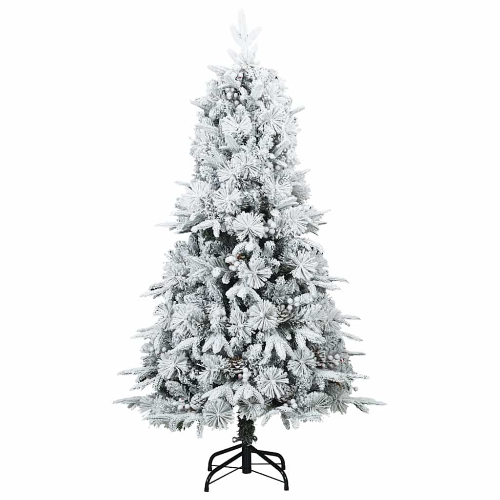 Albero di Natale Artificiale con Rami Pieghevoli Verde 120 cm