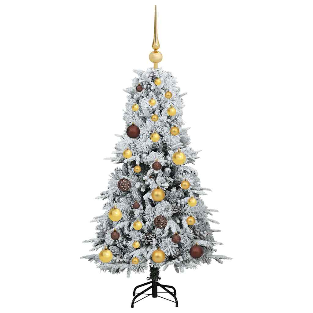 Albero di Natale Artificiale con Rami Pieghevoli Verde 120 cm