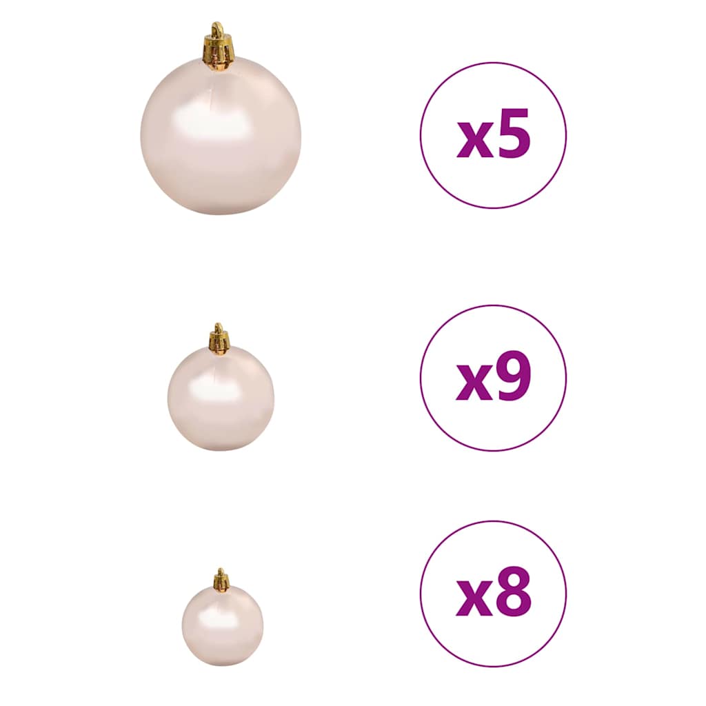 Albero di Natale Artificiale con Rami Pieghevoli Bianco 120 cm