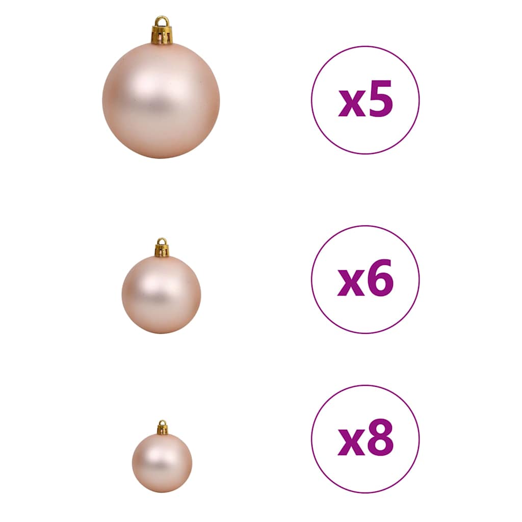 Albero di Natale Artificiale con Rami Pieghevoli Bianco 120 cm