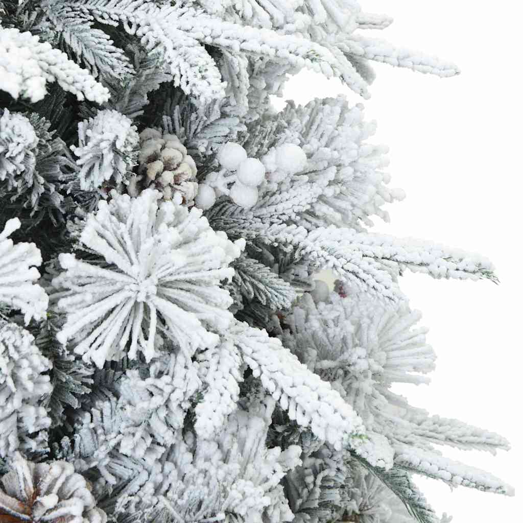 Albero di Natale Artificiale con Rami Pieghevoli Bianco 120 cm