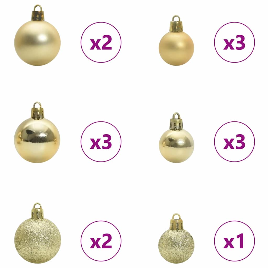 Albero di Natale Artificiale con Rami Pieghevoli Bianco 120 cm