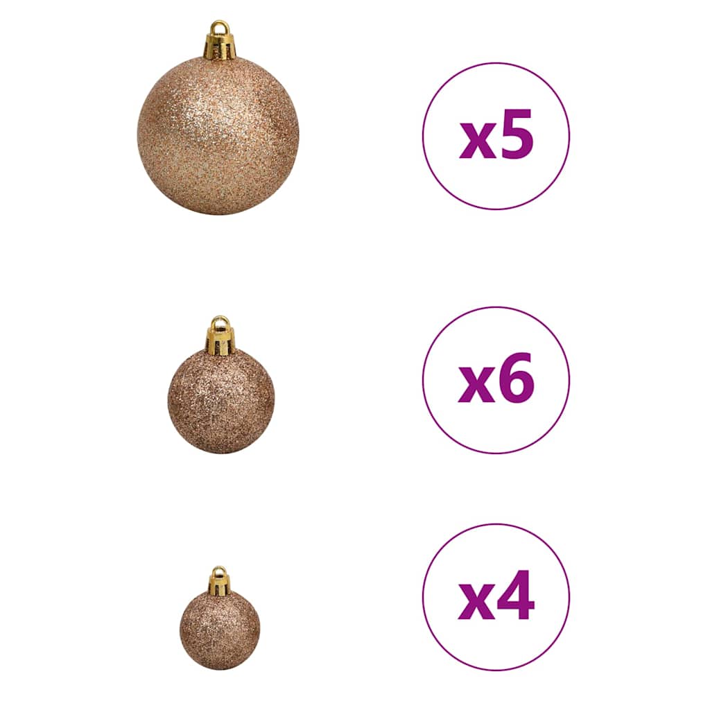 Albero di Natale Artificiale con Rami Pieghevoli Bianco 150 cm