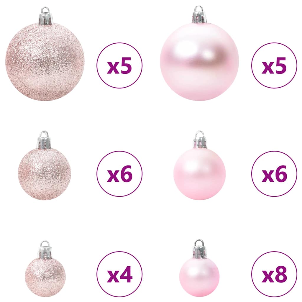 Albero di Natale Artificiale con Rami Pieghevoli Bianco 150 cm