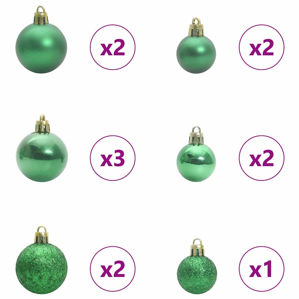 Albero di Natale Artificiale con Rami Pieghevoli Bianco 150 cm