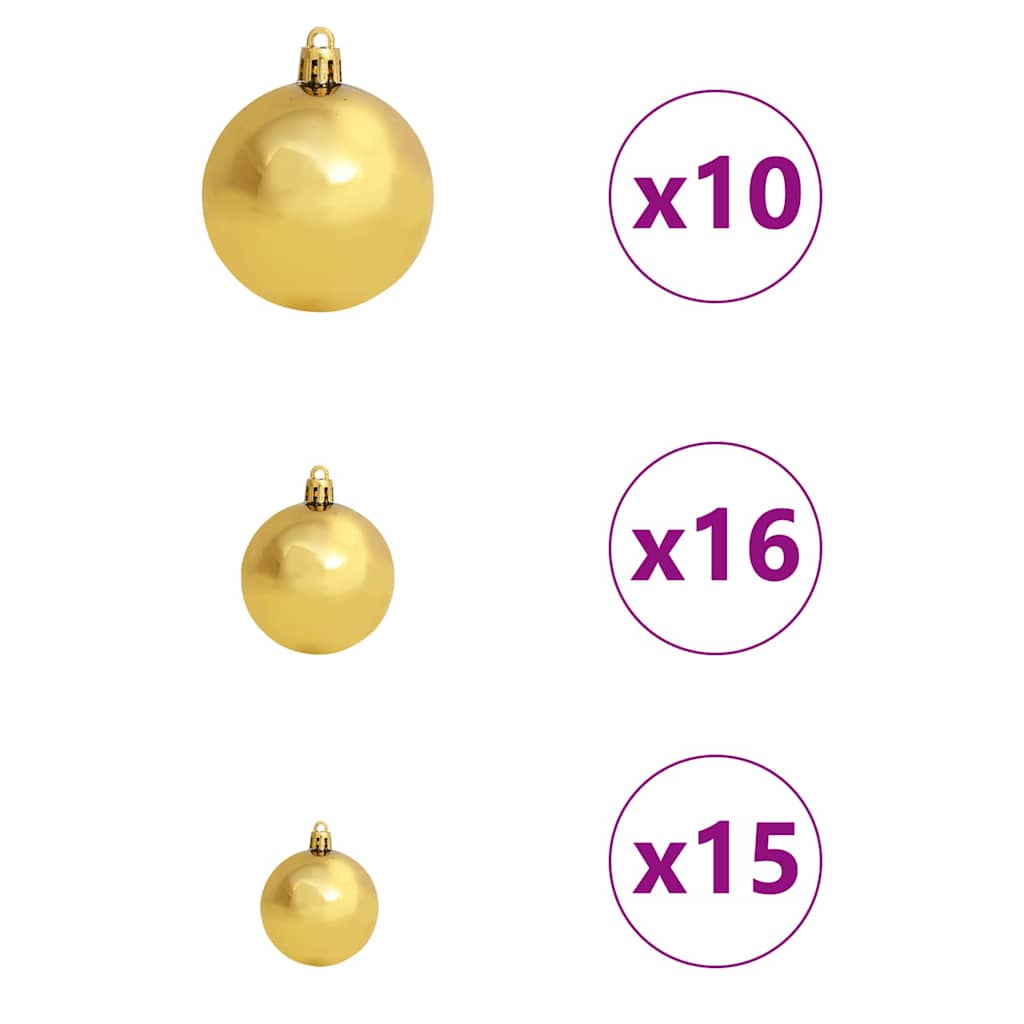 Albero di Natale Artificiale con Rami Pieghevoli Bianco 180 cm